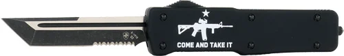 TEMPLAR KNIFE LARGE ZINC OTF - COME & TAKE IT AR 3.5" D2 - Image 2