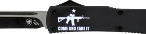 TEMPLAR KNIFE SLIM OTF COME - AND TAKE IT AR 3.1" BLACK DP