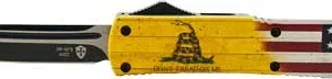 TEMPLAR KNIFE SLIM OTF DON'T - TREAD ON ME 3.1" BLACK TANTO