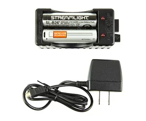 STRMLGHT SL-B26 CHRGR KIT 120V W/BA