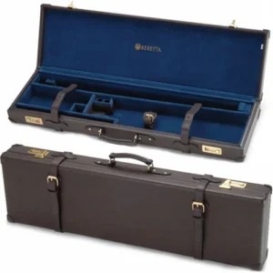 BERETTA LUGGAGE CASE FOR O/U - SHOTGUNS LEATHER BROWN
