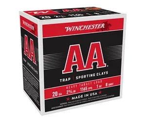 WIN AA HVY TRGT 20GA 2.75" #8 25/250