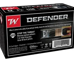 WIN DEFENDER 12GA 2.75" 3-00/1OZ 10/