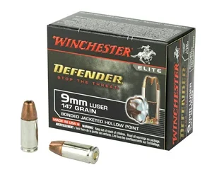 WIN DEFENDER 9MM 147GR JHP 20/200