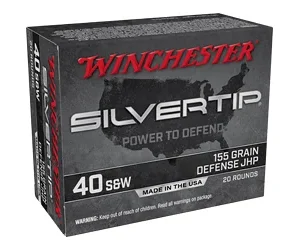 WIN SILVERTIP 40 S&W 155GR HP 20/200