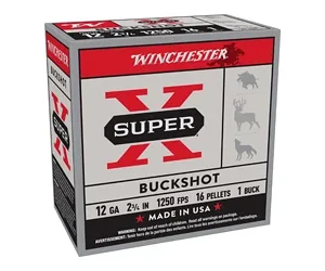 WIN SUPERX 12GA 2.75 BUCKSHOT 25/250