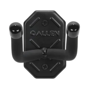 Allen Defender Double Hooks with Metal Mounting Plate Black