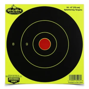 Birchwood Casey Dirty Bird 6" Yellow Bull's Eye Targets 100/ct