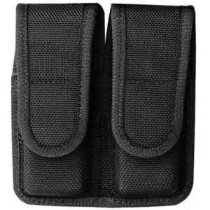 Bianchi Model 7302H AccuMold Double Magazine Pouch Kahr T40 Hidden Snap Black