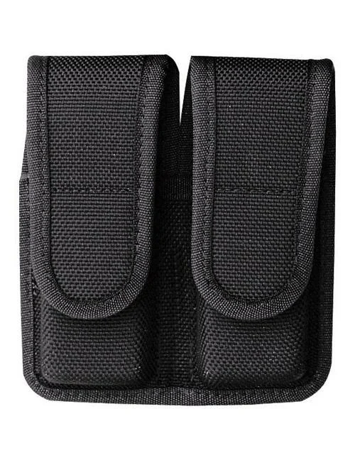 Bianchi Model 7302H AccuMold Double Magazine Pouch for Glock 20 21 Hidden Snap Black