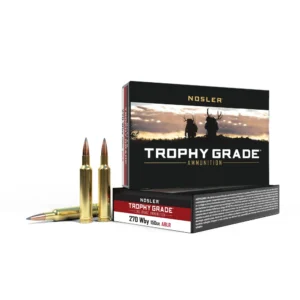 Nosler Accubond Long Range Trophy Grade Rifle Ammunition .270 Wby Mag 150 gr PT 3080 fps 20/ct