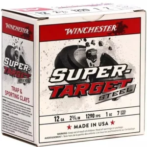 Winchester Super-Target Steel Shotshells 12ga 2-3/4" 1oz 1290 fps #7 25/ct
