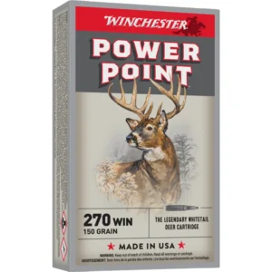 Winchester Power Point Rifle Ammunition .270 Win 150 gr. PSP 2850 fps 20/ct