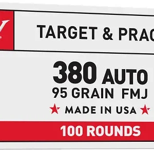 WIN 380 95GR USA FMJ 100RD