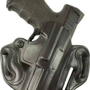 DESANTIS SPEED SCABBARD HOLSTR - RH OWB LEATHER RUGER 57 BLK
