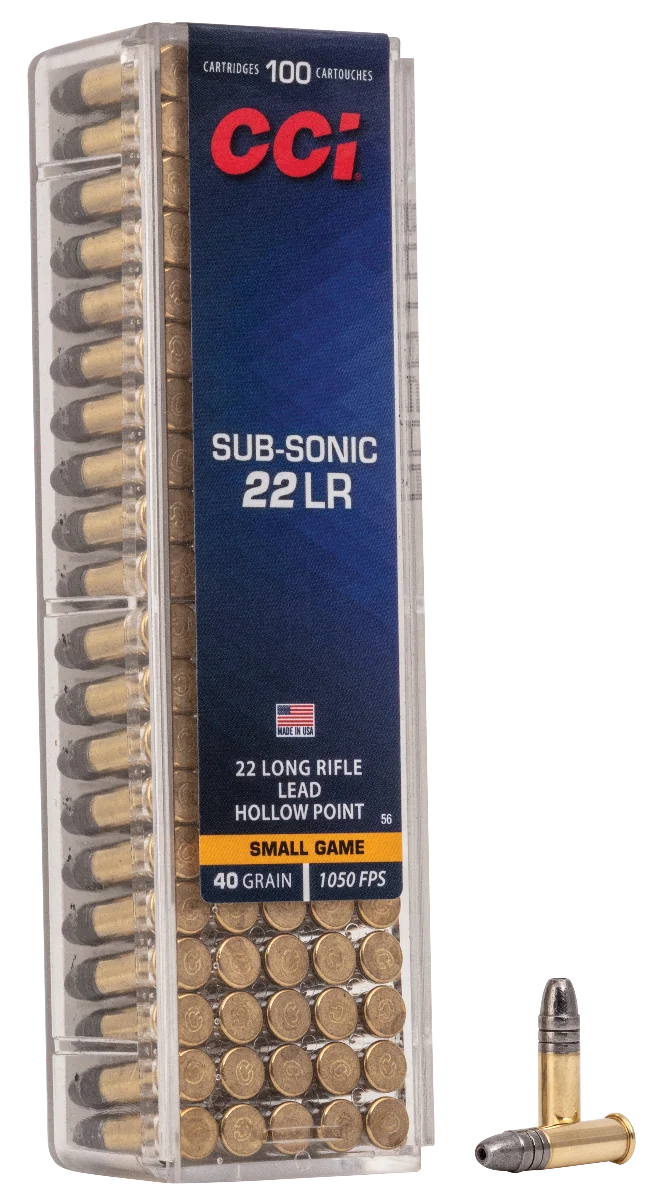 CCI 22LR 40GR SUB HP 100RD