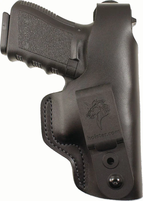 DESANTIS DUAL CARRY II HOLSTER - IWB/OWB RH LTHR GLK 4343X BLK