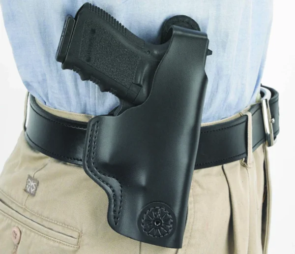 DESANTIS DUAL CARRY II HOLSTER - IWB/OWB RH LTHR XDS 9/45 BLK