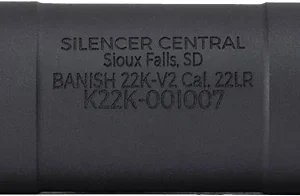 BANISH SUPPRESSORS BANISH22K - V2 RIMFIRE 1/2X28 BLACK