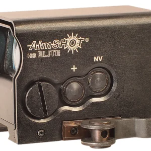 AimShot HGELITEBGREE HG Elite Black Anodized 1 x 34mm Green Crosshair Reticle