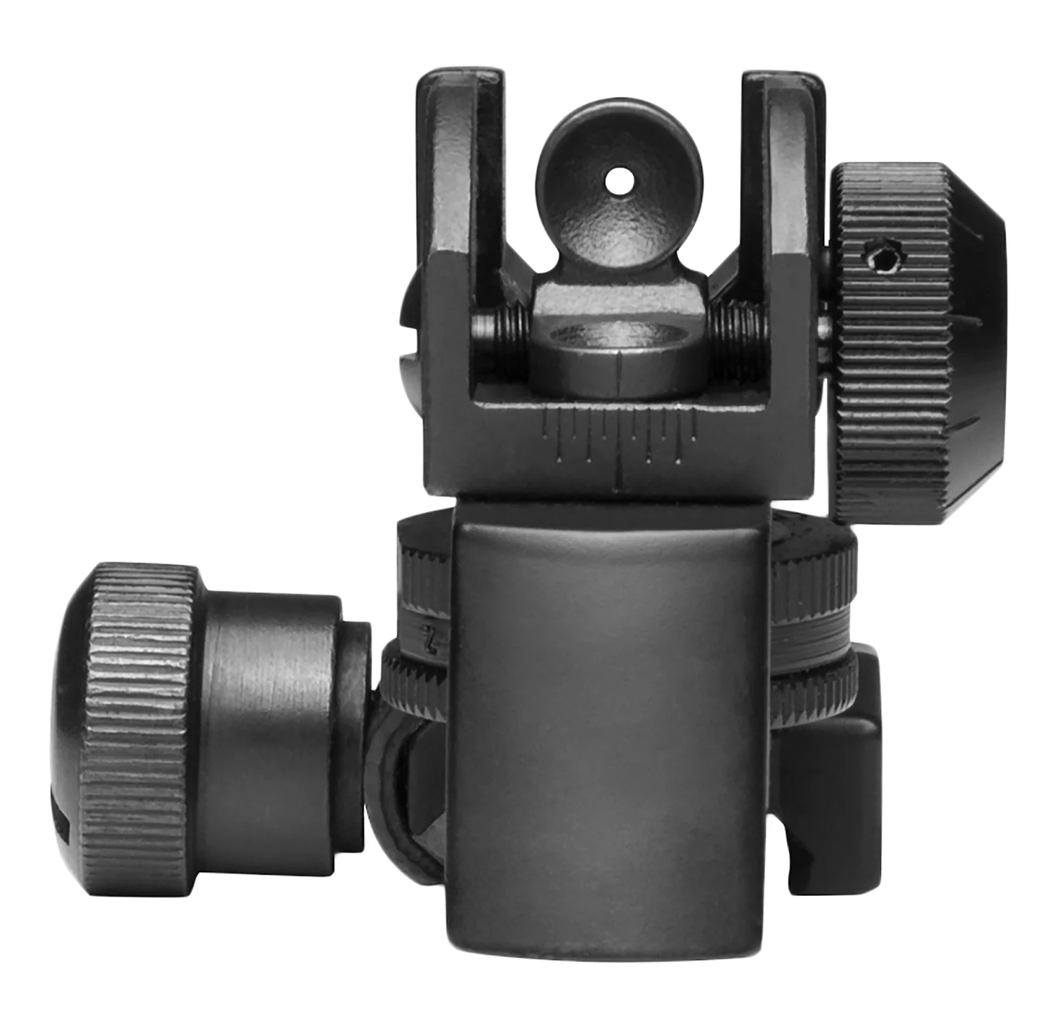 NcStar MARDRS AR15 Rear A2 Backup Iron Sight Black Dual Aperture for AR-15