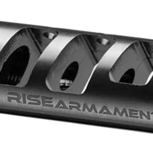 Rise Armament RA701223BLK RA-701 Compensator Black Nitride 416R Stainless Steel with 1/2"-28 tpi Threads & 2.50" OAL for 5.56x45mm NATO AR-Platform