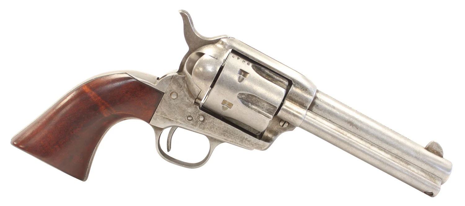 Taylors & Company 555111 1873 Cattleman 45 Colt (LC) Caliber with 4.75" Barrel, 6rd Capacity Cylinder, Overall Antique Finish Steel & Walnut Grip