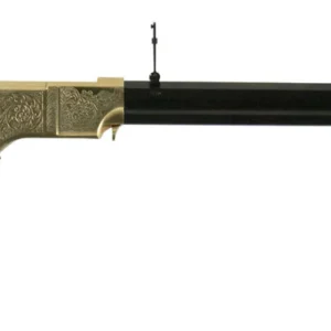 Taylors & Company 550296 1860 Brass Engraved 44-40 Win 13+1 24.25" Blued Octagon Barrel, Brass Engraved/ Brass Receiver, Walnut/ Synthetic Stock, Right Hand