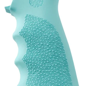 Hogue 15015 OverMolded Grip Cobblestone Aqua Blue Rubber with Finger Grooves for AR-15, M16