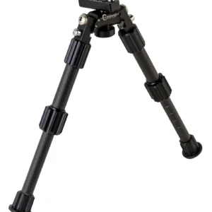 Caldwell 1081953 Accumax Premium M-Lok/Key Mod Bipod 6-9" Black Carbon Fiber