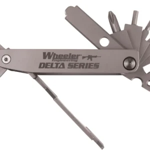 Wheeler 1078948 Delta Series Compact Multi-Tool Silver Folding Stainless Steel AR Platform