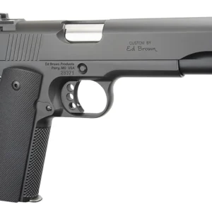 Ed Brown SF18G4 Special Forces Gen4 45 ACP 7+1 5" Stainless Steel Barrel, Stealth Gray Serrated Carbon Steel Slide, Stealth Gray Stainless Steel Frame w/Beavertail, Black VZ Grip, Right Hand