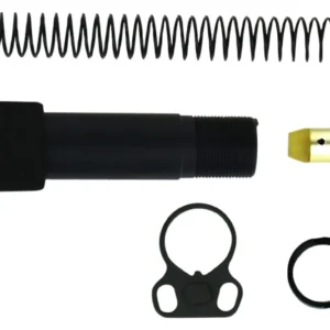 TacFire MAR049B Buffer Tube Kit Mil-Spec AR-15 Black Aluminum AR-Pistol Platform
