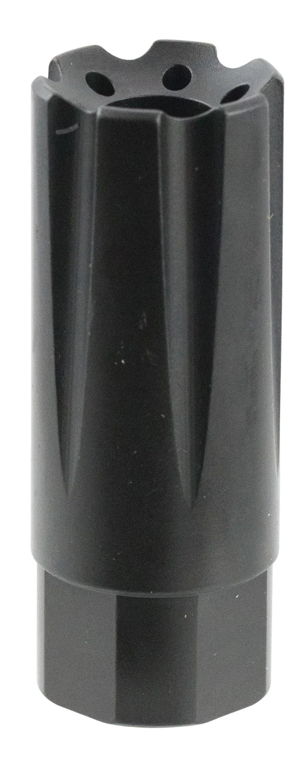 TacFire MZ10209MM Linear Compensator Black Nitride Steel with 1/2"-36 tpi Threads, 2.26" OAL, 0.87" Diameter & Forward Style for 9mm Luger AR-Platform