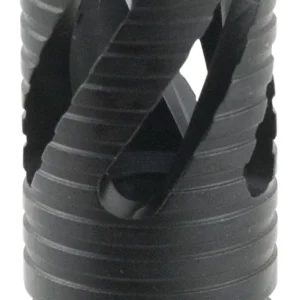 TacFire MZ10213B Thread Crown Muzzle Brake Black Oxide Steel with 5/8"-24 tpi Threads & 2.05" OAL for 308 Win AR-10