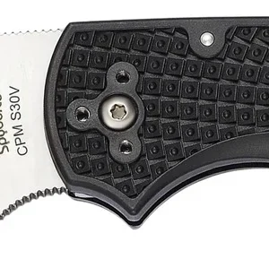 Spyderco C41PBK5 Native 5 Lightweight 2.95" Folding Spear Point Plain CPM S35VN SS Blade Black Bi-Directional Texturing FRN Handle Includes Pocket Clip