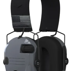 Walker's GWPRSEMPATGY Razor Patriot 23 dB Over the Head Sports South Exclusive Black/Gray Polymer