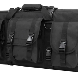 NcStar CVCPD2962B28 VISM Deluxe SubGun Case 28" Black PVC Fabric w/ Exterior Pockets Zippers & Padding for 2 AR or AK Pistols