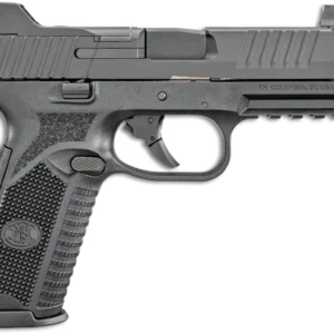 FN 66100527 509T 9mm Luger 10+1, 4.50" Black Steel Threaded Barrel, Matte Black Optic Ready/Serrated Stainless Steel Slide, Matte Black Polymer Frame w/Picatinny Rail