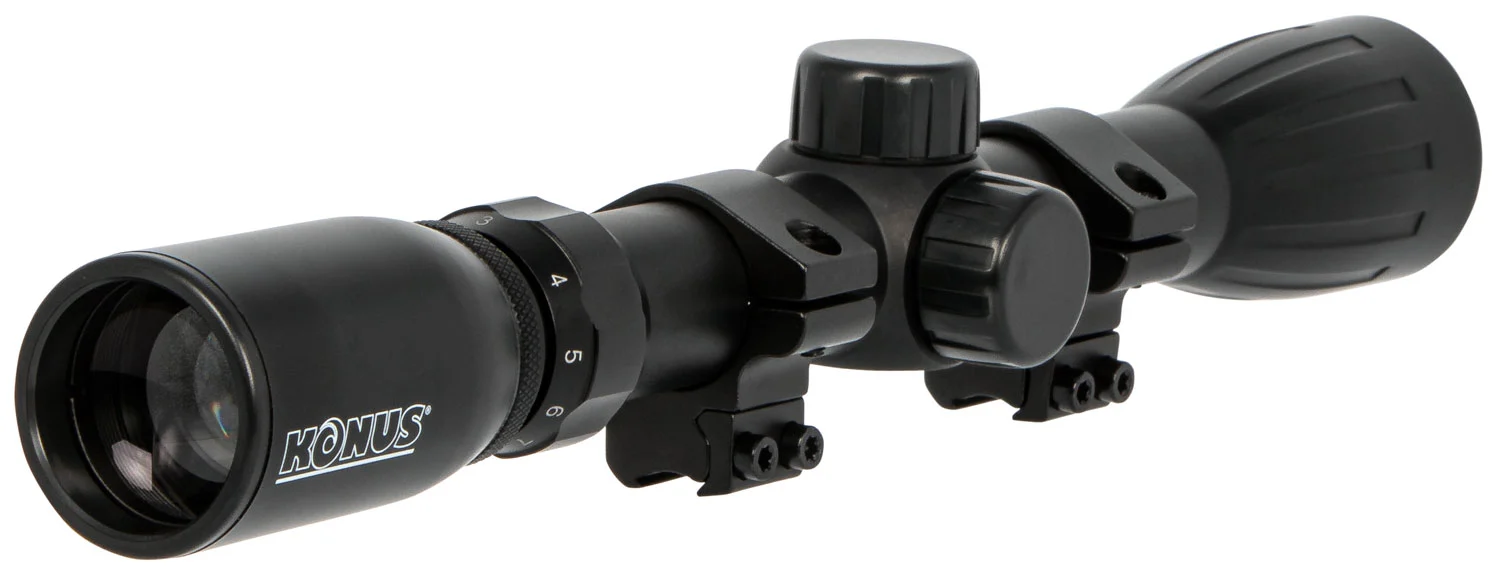 Konus 7351 KonusFire Matte Black 3-9x32mm 1" Tube 30/30 Reticle Includes Mounting Rings
