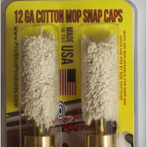 Pro-Shot 12SC Snap Caps 12 Gauge Shotgun #5/16-27 Thread Brass/Cotton Mop 2 Pack