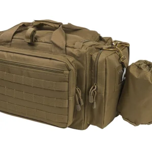 NcStar CVCRB2950T VISM Competition Range Bag with Padded Side Pockets, Lockable Zippers, Mag Pockets, Large D-Rings, Wide Padded Shoulder Strap & Tan Finish