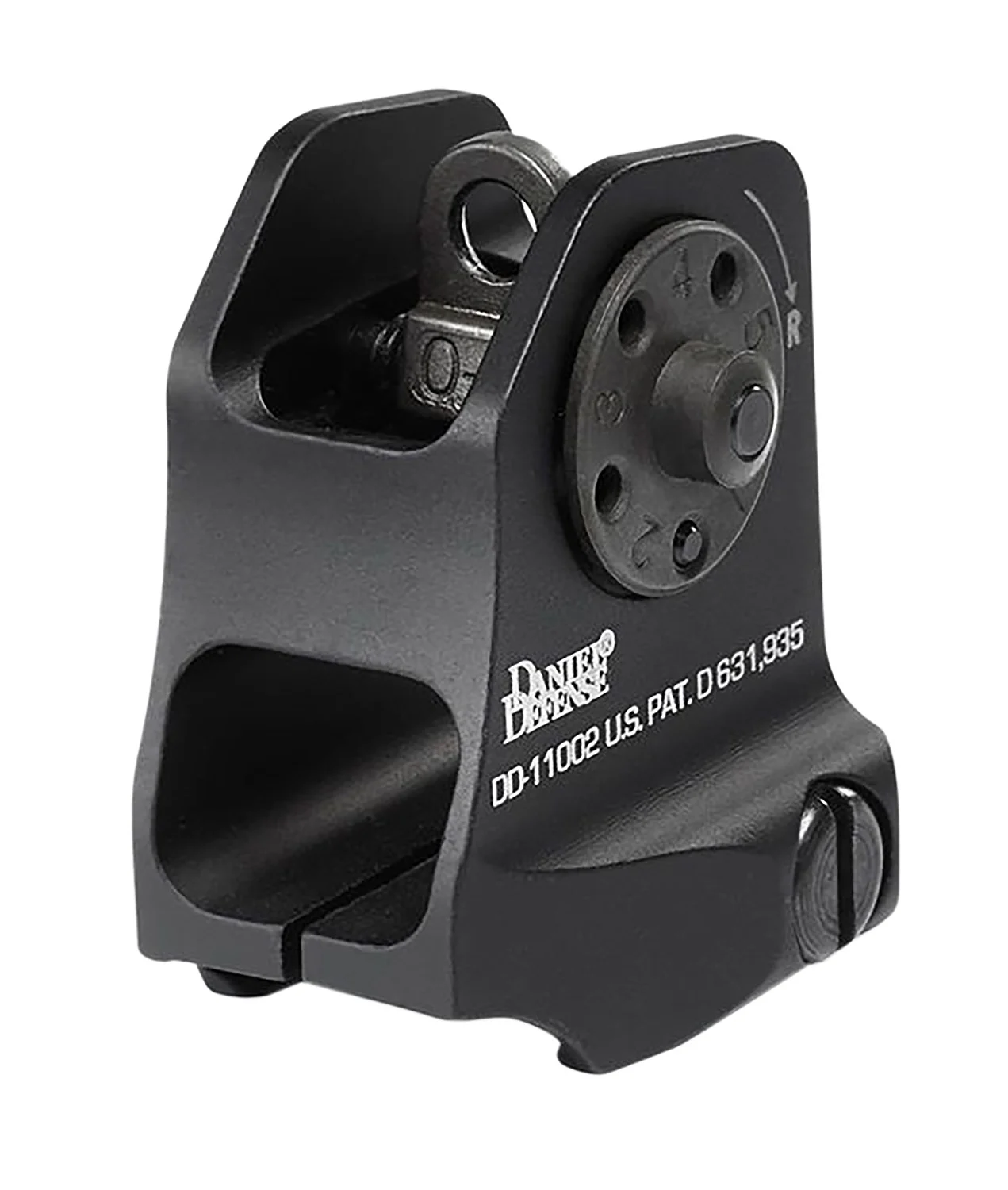 Daniel Defense 1906411002 A1.5 Fixed Rear Sight Black Hardcoat Anodized Fixed Rear Sight