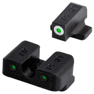 TruGlo TG231G1AC Tritium Pro Black | Green Tritium Orange Outline Front Sight Green Tritium Rear Sight