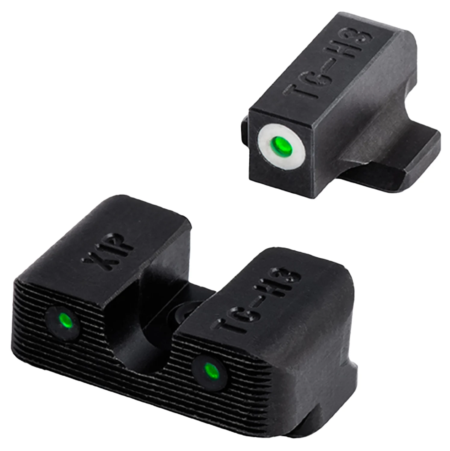 TruGlo TG231G1AC Tritium Pro Black | Green Tritium Orange Outline Front Sight Green Tritium Rear Sight
