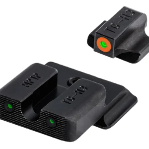 TruGlo TG231MP1C Tritium Pro Black | Green Tritium Orange Outline Front Sight Green Tritium Rear Sight