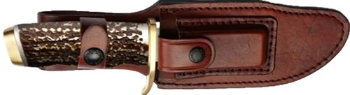 UNCLE HENRY KNIFE NEXT GEN - STAGLON 5.5" BLD W/LTHR SHEAT - Image 2