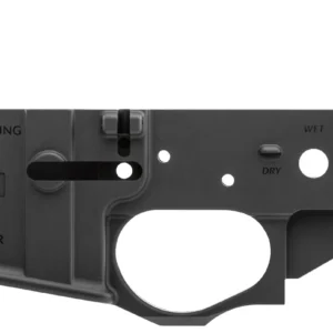 Spikes STLS033 Water Boarding Instructor Stripped Lower Receiver Multi-Caliber 7075-T6 Aluminum Black Anodized for AR-15