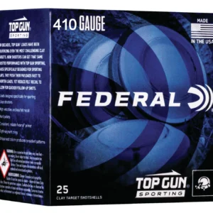 Federal TGS412148 Top Gun 410Gauge 2.50" 1/2oz 8Shot 25 Per Box/10 Case