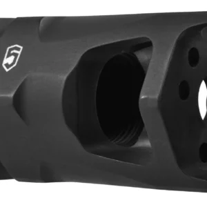 Phase 5 Weapon Systems FATMAN556 FATman Hex Brake Black Parkerized Steel with 1/2"-28 tpi Threads & 3" OAL for 223 Rem, 5.56x45mm NATO AR-Platform